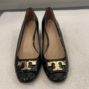 Classic Tory Burch Patent Leather Black Heels, Size 6M